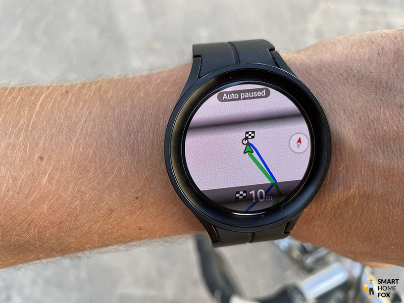 You can see the track-back function on the Galaxy Watch 5.